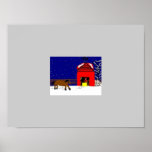 Ein winterliches Nachtplakat