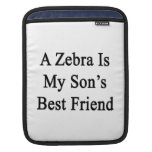 Ein Zebra ist der beste Freund meines Sohns iPad Sleeve
