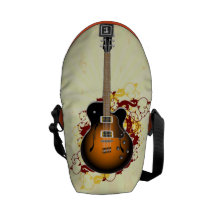 Eine abstrakte Gitarre Kurier Taschen