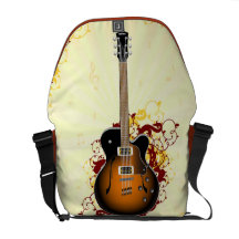 Eine abstrakte Gitarre Kuriertasche