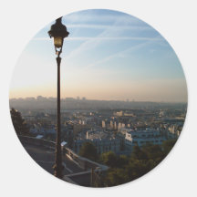 Eine Ansicht von Paris Runde Sticker