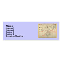 Eine authentische 1690 Piraten-Karte (mit Verschön Visitenkarte