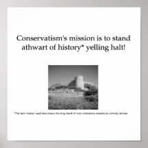 Eine Definition des modernen Konservatismus Plakat