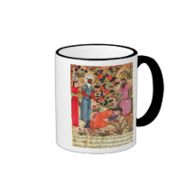 Eine Frau, die den Sultan bittet Tee Tasse