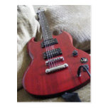 eine Gitarrenschönheitspostkarte