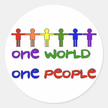 Eine Leute Runder Sticker