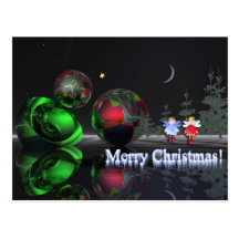 Eine magische Weihnachtsnacht Postkarten
