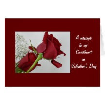 Eine Mitteilung zu meinem Schatz am Valentinstag Grußkarte