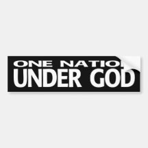 Eine Nation unter Gott - Autoaufkleber