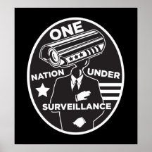 Eine Nation unter Überwachungs-Druck Posterdrucke