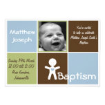eine neue Herztaufe-Babyeinladung