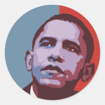 Eine neue Mehrheit - politischer Aufkleber Obama