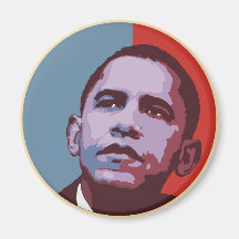 Eine neue Mehrheit - politischer Magnet Obama Kühlschrankmagnet