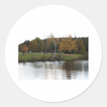 EINE RUHIGE EINSTELLUNG RUNDE AUFKLEBER