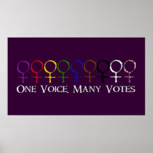 Eine Stimme, viele Stimmen Plakatdruck