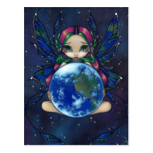 "Eine Welt in den guten Hand" Postkarte