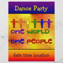 Eine Welt Vollfarbige Flyer