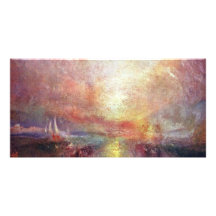 Eine Yacht, die den Künsten durch Turner Joseph Ma Bild Karte
