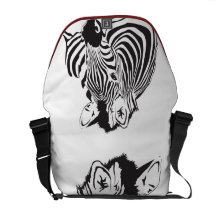 Einfach Zebra-Rickshaw Kuriertaschen
