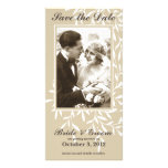 Einfache elegante Save the Date Foto-Karte (beige) Foto Karten Vorlage
