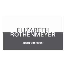Einfache Holzkohlen-Platten-Visitenkarte