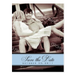 Einfache Leuchter-Save the Date Foto-Postkarte