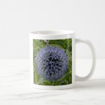Einfache lila Distel Kaffee Haferl