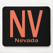 Einfache Orange Nanovolt Nevada Mauspads