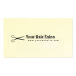 Einfache und elegante Friseursalon-Visitenkarte