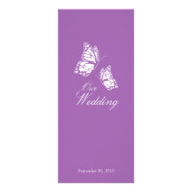 Einfache violette Schmetterlinge, die Mitteilung 2 Einladungskarten