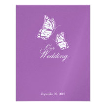 Einfache violette Schmetterlinge, die Mitteilung 2 Einladungen