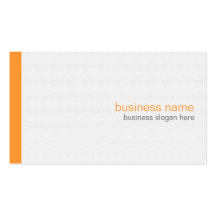 Einfacher eleganter moderner einfacher orange Stre Visitenkarten
