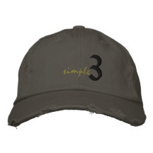 Einfacher Hut Besticktes Cap