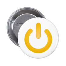 Einfacher Power-Knopf Anstecknadelbutton