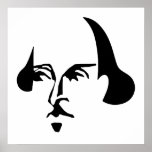 Einfacher Shakespeare Plakatdruck