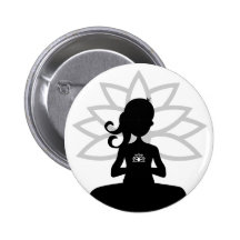 Einfacher Yoga-Silhouette-Knopf Anstecknadelbuttons