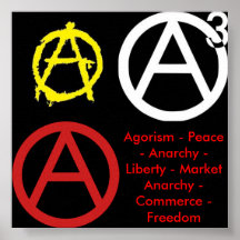 Einfaches Anarchie-Plakat