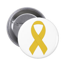 Einfaches gelbes Band Button