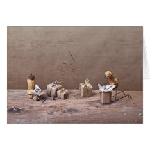 Einfaches Sache-Weihnachten Grußkarten