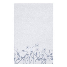 Einfaches Wirbles blaues Blumenbriefpapier Personalisiertes Büropapier