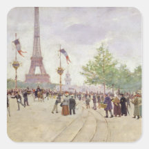 Eingang zur Ausstellung Universelle, 1889 Quadratsticker