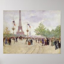 Eingang zur Ausstellung Universelle, 1889 Plakate