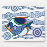 Eingeborene Punkt-Kunst Fish-01 Mousepads
