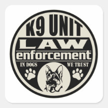 Einheit K9 in den Hunden, die wir vertrauen Sticker