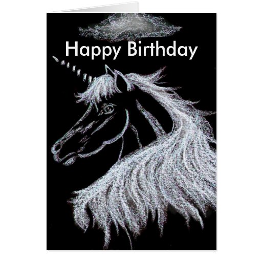 Einhorn - alles Gute zum Geburtstag Karten | Zazzle