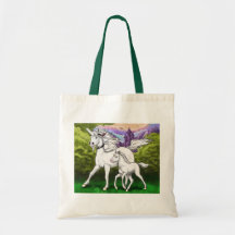 Einhorn Familie Leinentaschen