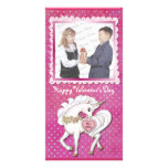 Einhorn-Magie-Valentinsgruß Personalisierte Photo Karte