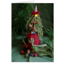 Einhorn-Weihnachtsbaum Grußkarten