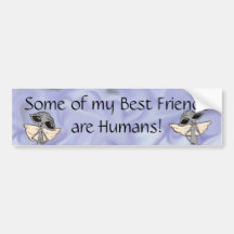 Einige meiner besten Freunde sind menschliche entz Auto Sticker