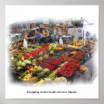Einkauf an Montreals Atwater Markt Plakat